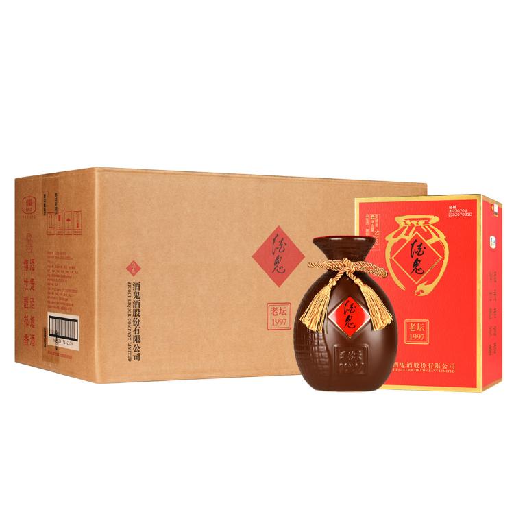 酒鬼 老坛1997馥郁香酒鬼酒52度500ml*6瓶整箱装白酒喜酒送礼