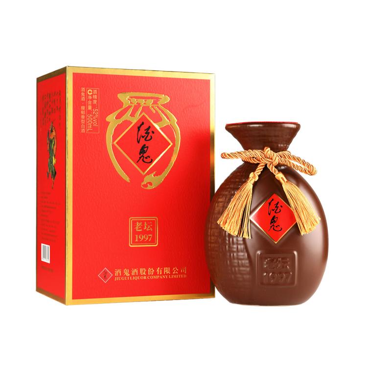 酒鬼 老坛1997馥郁香酒鬼酒52度500ml*6瓶整箱装白酒喜酒送礼