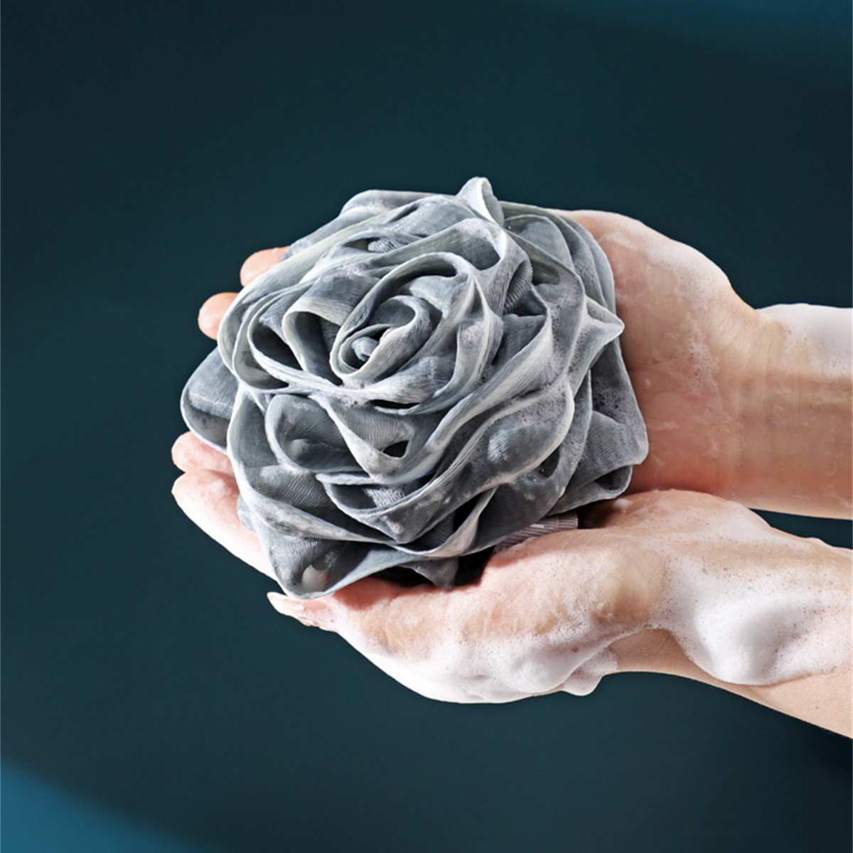 玫瑰花型起泡沐浴球柔软舒适浴花洗澡洗浴女士搓背搓澡浴球