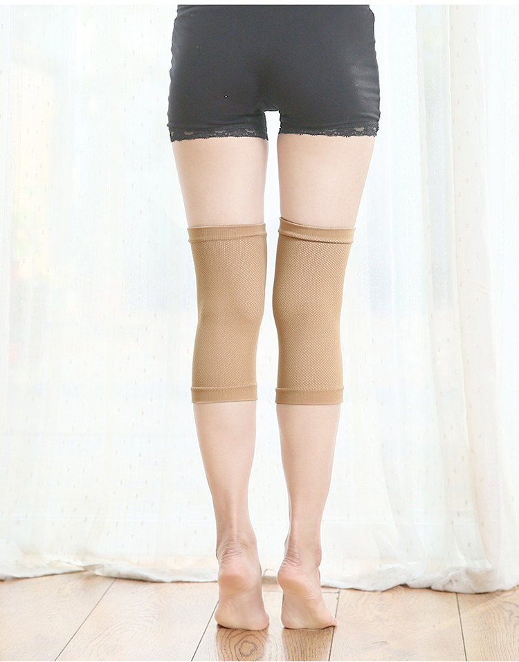 护膝女夏季保护膝盖护套薄款运动空调防滑夏天穿裙子用的扶膝