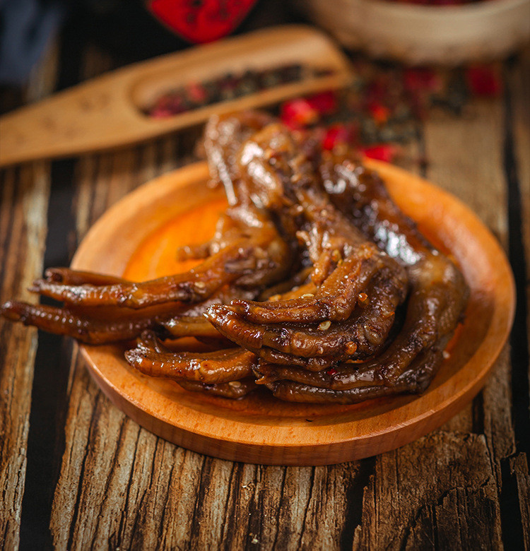 【秘制卤鸭爪】麻辣鸭爪重庆特产熟食辣卤鸭爪130g冷吃鸭掌