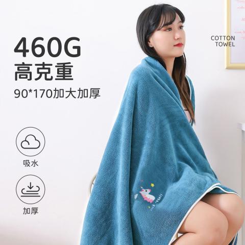洁丽雅 浴巾单条装家用男女大毛巾吸水高级不易掉毛超大号裹巾毛毯 图片 1