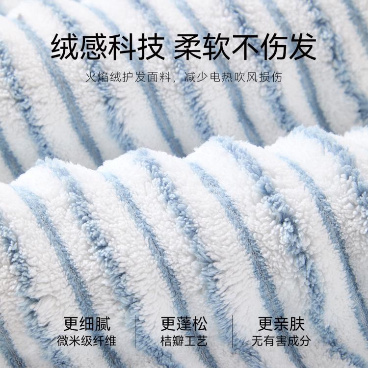 洁丽雅 【火山绒】干发帽女抗菌强吸水易干发巾擦头发干发浴帽洗头包头巾
