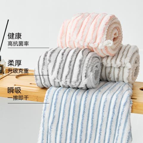 洁丽雅 【火山绒】干发帽女抗菌强吸水易干发巾擦头发干发浴帽洗头包头巾 图片 8