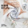 洁丽雅 纯棉纱布毛浴巾不易掉毛新疆棉童巾吸湿透气卡通印花柔软洗脸巾 图片 4