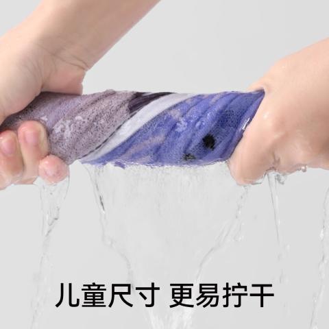 洁丽雅 100%纯棉童巾亲肤柔软不易掉毛面巾男女家用蓬松全棉温和洗脸巾 图片 4
