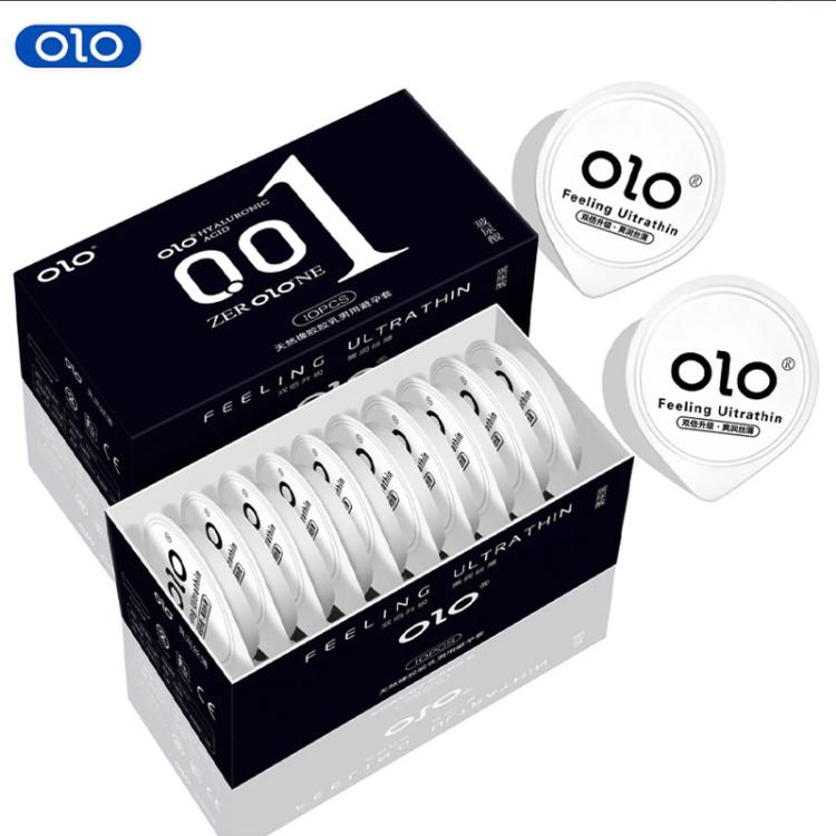 OLO 玻尿酸避孕套男女用超薄0.01润滑安全套001计生性用品byt