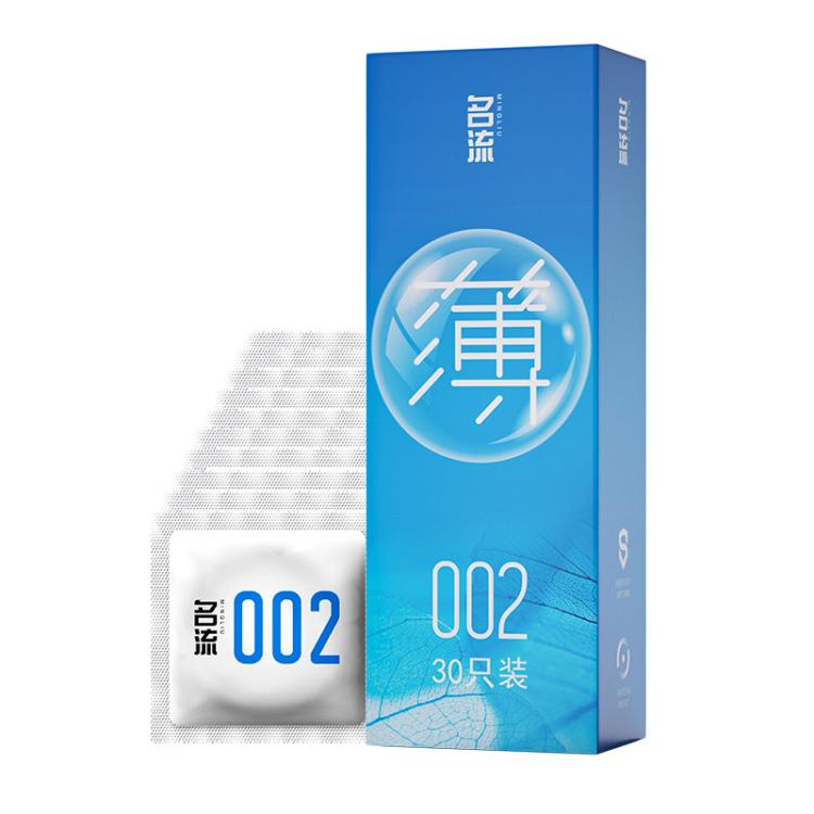 名流 致薄002超薄避孕套30只大包装家用至薄安全套成人计生用品tt