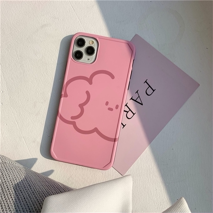 简约绘画泰迪适用于iphone11promax手机壳苹果7/8p防摔xr硅胶xs女