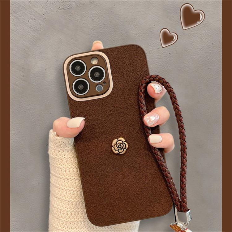 CYKE 山茶花手绳适用苹果14手机壳15新款iPhone13promax全包12女潮 图 4