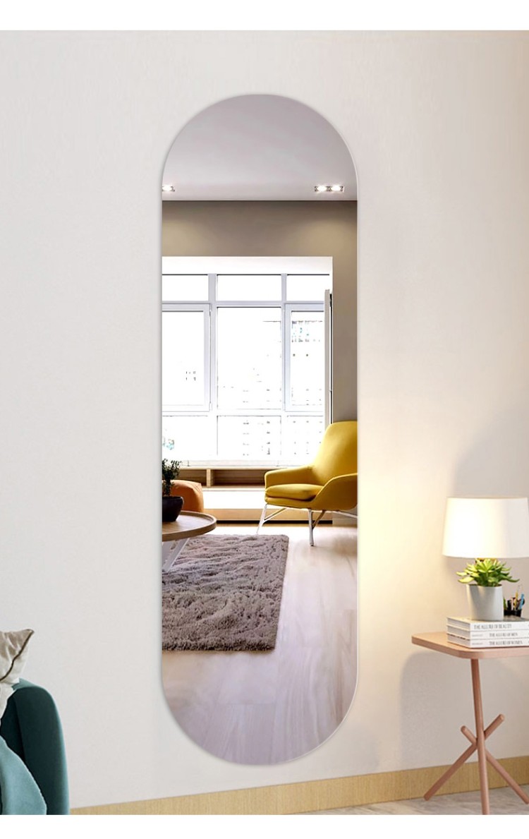 ins无框镜子贴墙穿衣镜挂墙家用全身镜子女生卧室立体试衣镜壁