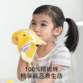 洁丽雅 纯棉毛巾4条装全棉儿童毛巾柔软强吸水舒适方巾童趣洗脸小毛巾 图片 3
