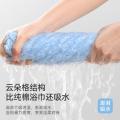 洁丽雅 2条珊瑚绒云朵格干发帽超强吸水浴帽发带女洗脸发箍包头巾 图片 4