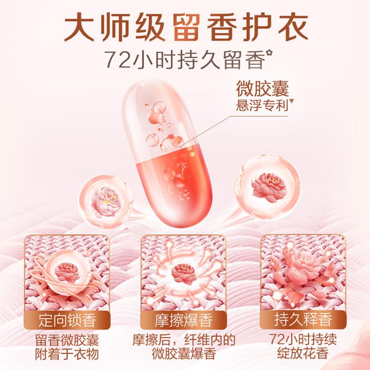立白 【玫瑰香氛】大师香氛洗衣液玫瑰香持久留香柔顺护衣家用实惠装