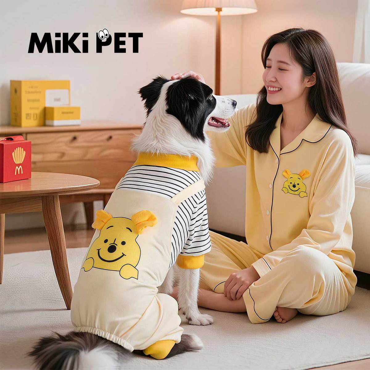 MIKI PET 狗狗衣服春秋款四腿衣宠物边牧金毛拉布拉多中大型犬防掉毛防脏服