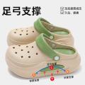 安尚芬 【断码处理】洞洞鞋女款两穿夏季增高抗滑防臭凉拖鞋女居家 图片 3