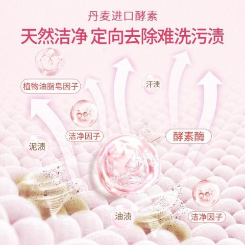 活力28 天然玫瑰香氛洗衣液深层清洁去污去渍持久留香家用实惠装 图片 3
