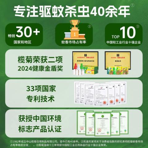 榄菊 插电式电热蚊香液家用无味套装驱蚊补充液室内防蚊子灭蚊神器 图片 4