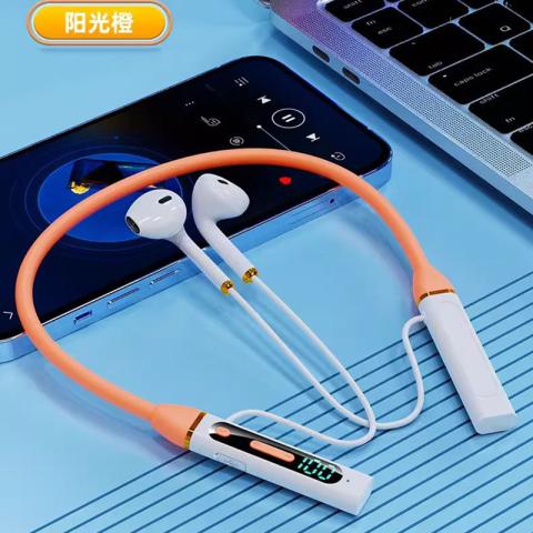 影巨人 【AI智能语音】新款蓝牙耳机挂脖式超长续航智能数显适用华为苹果 图片 7