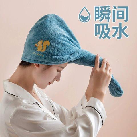 希维思 干发帽超强吸水速干女2026新款加厚浴帽巾洗头擦头发包头毛巾帽子 图片 2