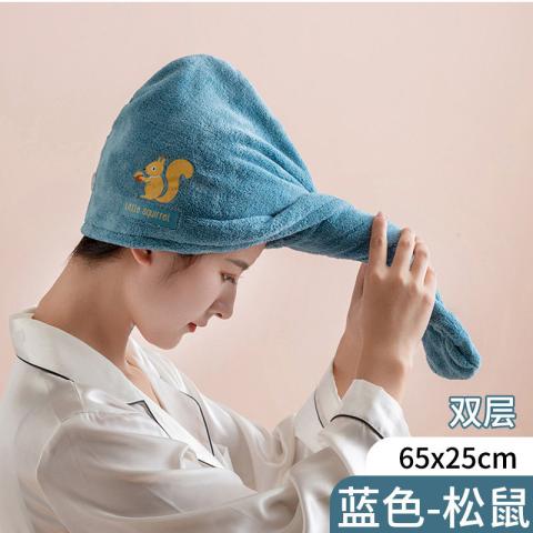 希维思 干发帽超强吸水速干女2026新款加厚浴帽巾洗头擦头发包头毛巾帽子 图片 1