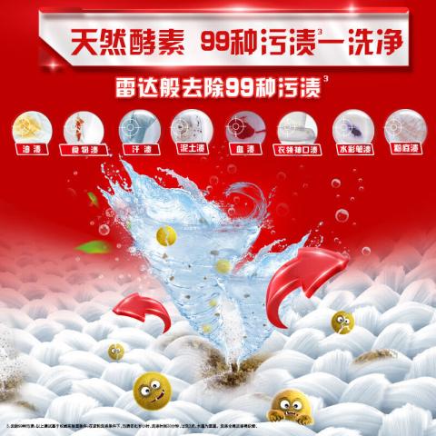 奥妙 【污渍螨虫 一冲即净】奥妙除菌除螨/深层洁净洗衣液1kgx5瓶 图片 3