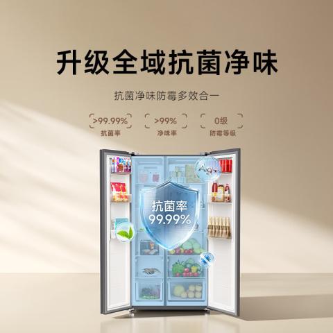 小米 米家小米冰箱530L/610升对开门大容量双变频一级能效 图片 5