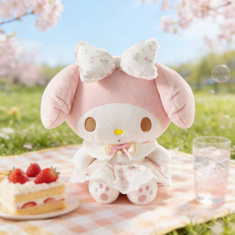 HELLO KITTY 正版三丽鸥kitty公仔春风解愠款哈喽kt毛绒玩具凯蒂猫玩偶礼物女