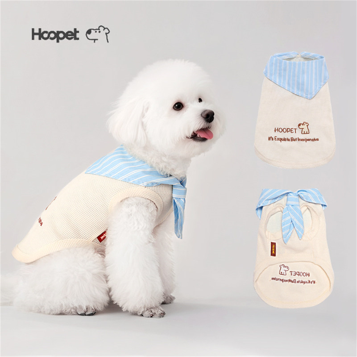 HOOPET 狗狗衣服冬装保暖小型犬雪纳瑞西高地宠物猫咪防掉毛冬天打底衫