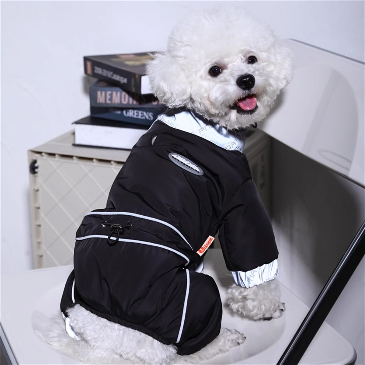 HOOPET 狗狗衣服冬季冲锋衣宠物泰迪小型犬秋冬小狗棉服四脚冬天保暖冬款