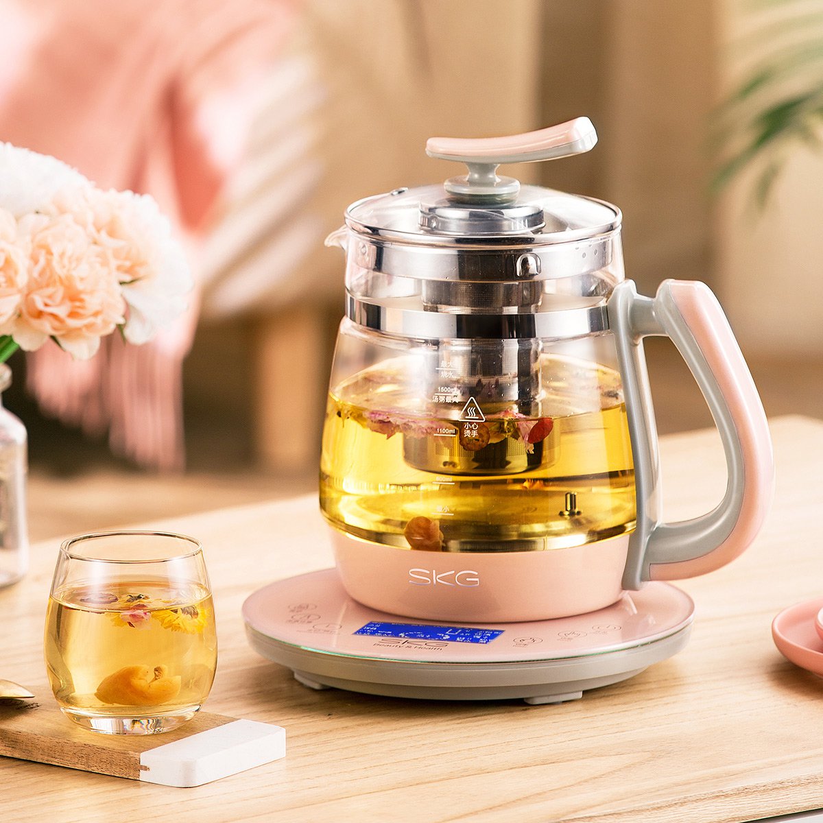 预约电热烧水壶花茶壶煮茶器煎药壶燕窝隔水炖电热水壶烧水壶煮水壶