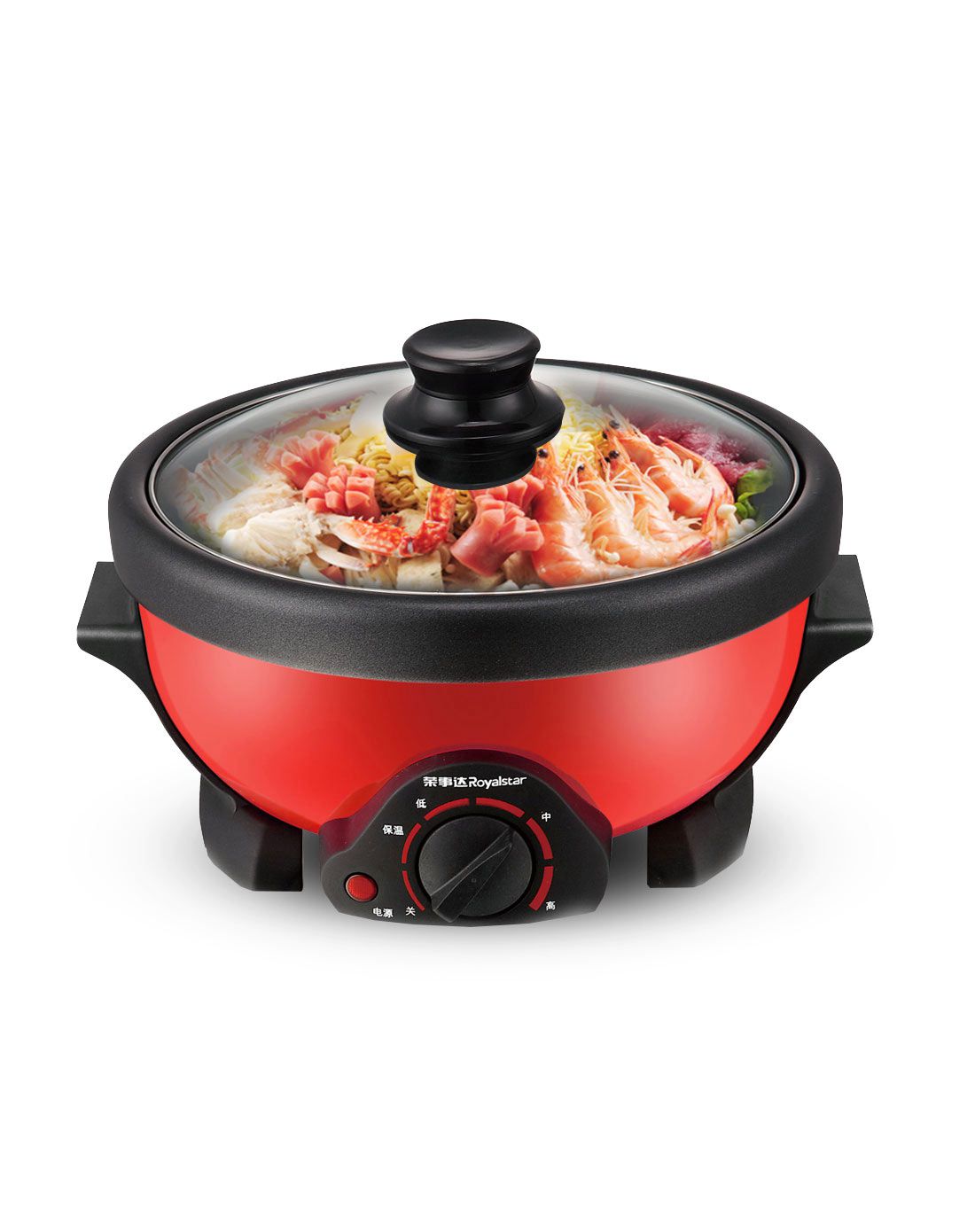 3.5l金刚罩多功能电火锅(红色)