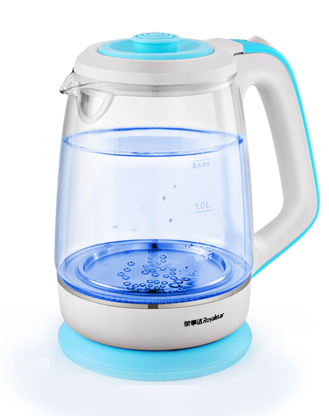 荣事达1.5l高硼硅玻璃电热水壶