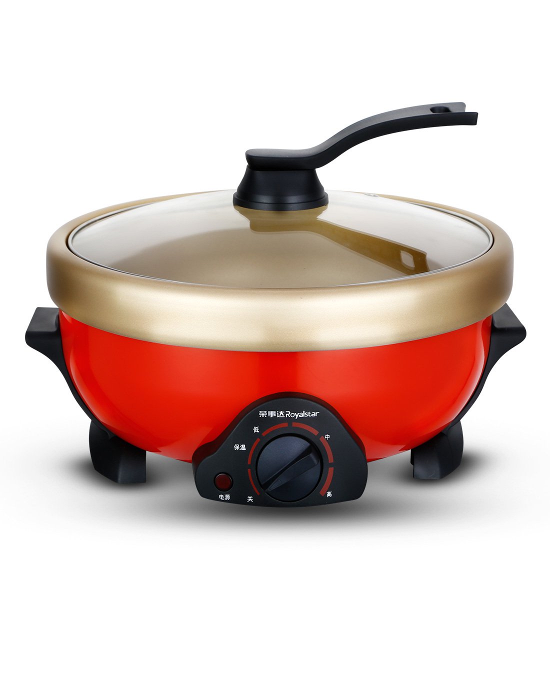 荣事达rhg-50a (w)家用加厚5l分体式韩式火锅电煮锅电热锅电炒锅多