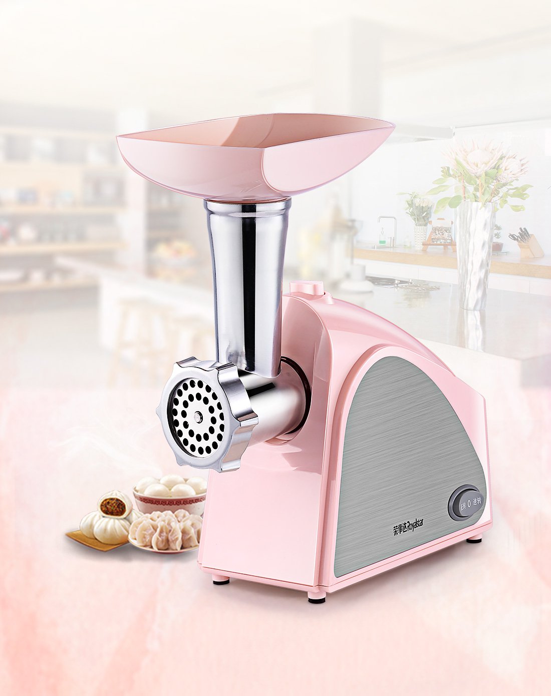 荣事达rs-jr30a家用电动不锈钢打肉机搅肉机碎肉机绞馅机打蒜蓉机多