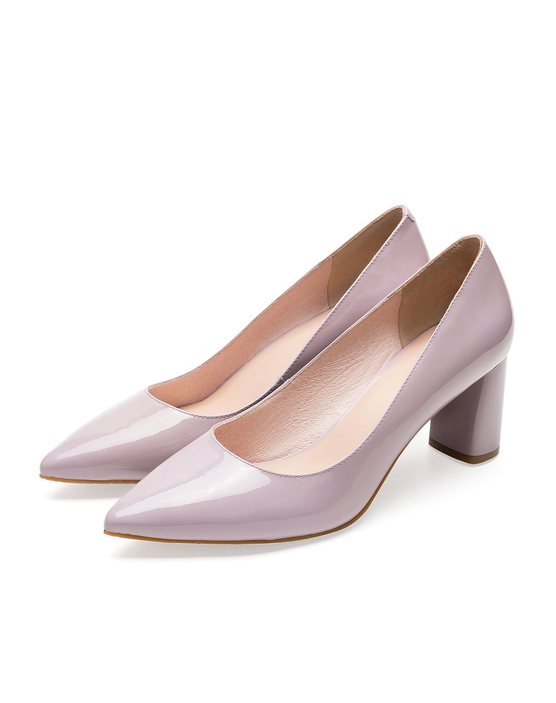 莱尔斯丹 2018新款尖头粗跟女单鞋9m65013