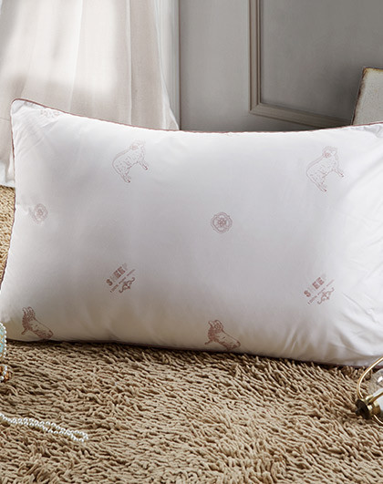 博洋家纺舒韵羊毛定型枕 羊毛枕 单个枕芯枕头