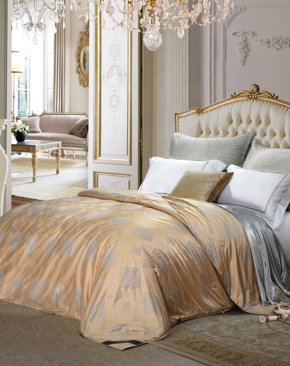 博洋家纺蚕丝被春秋被沁柔被褥被子桑蚕丝四季被芯被子