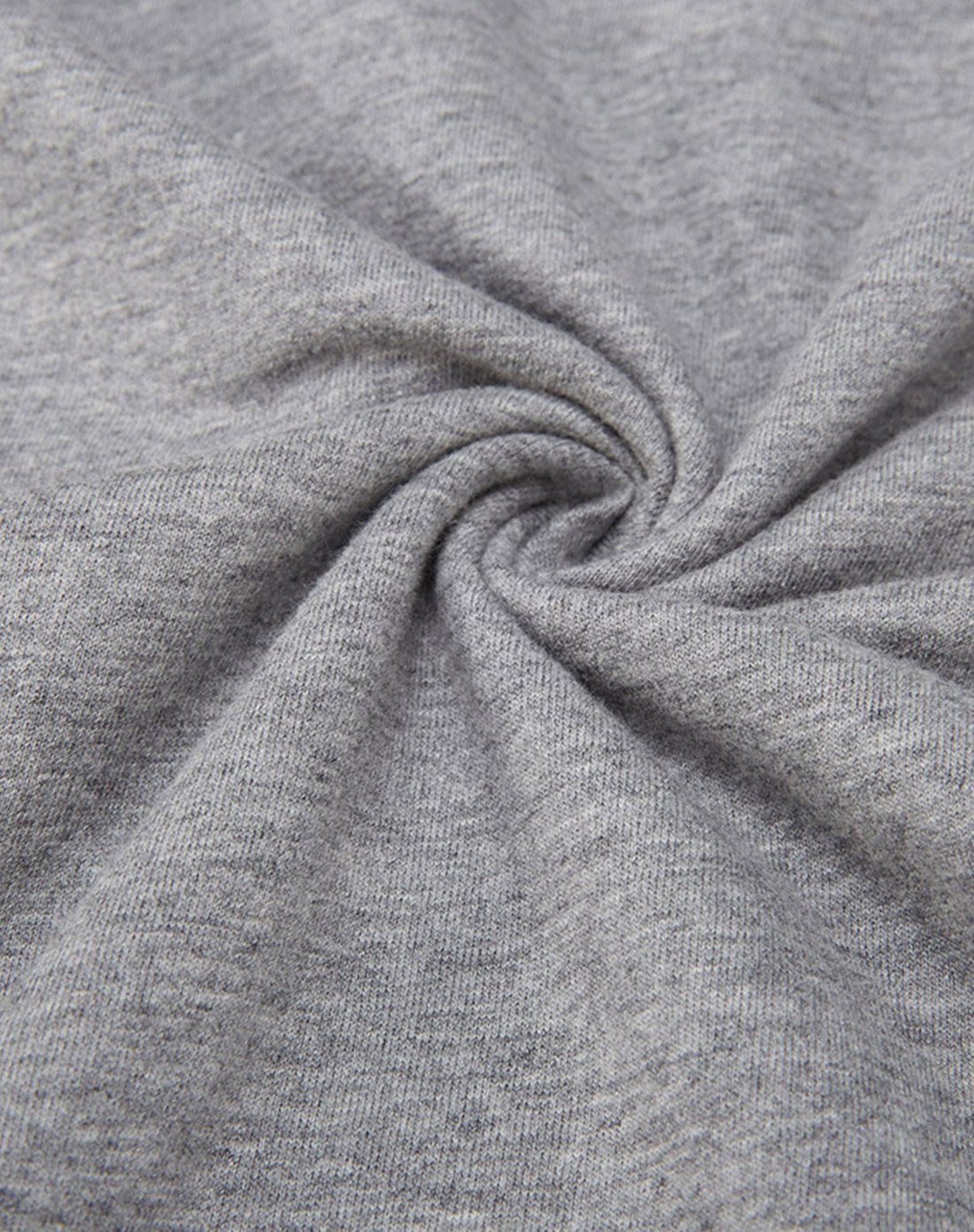 女系结开叉圆领针织连衣裙烟雾灰