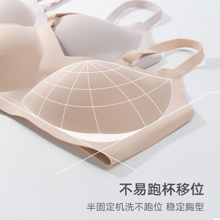 曼妮芬 热销【大胸小胸均可穿】裸感侧收聚拢提拉无痕无钢圈文胸内衣春夏