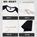 班尼路 100%棉夏季青少年撞色插肩短袖T恤休闲重磅潮流男式圆领上衣 图片 3