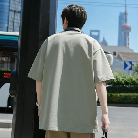 班尼路 【100%棉】26年圆领纯棉短袖男士t恤夏季新款正肩体恤上衣 图片 5