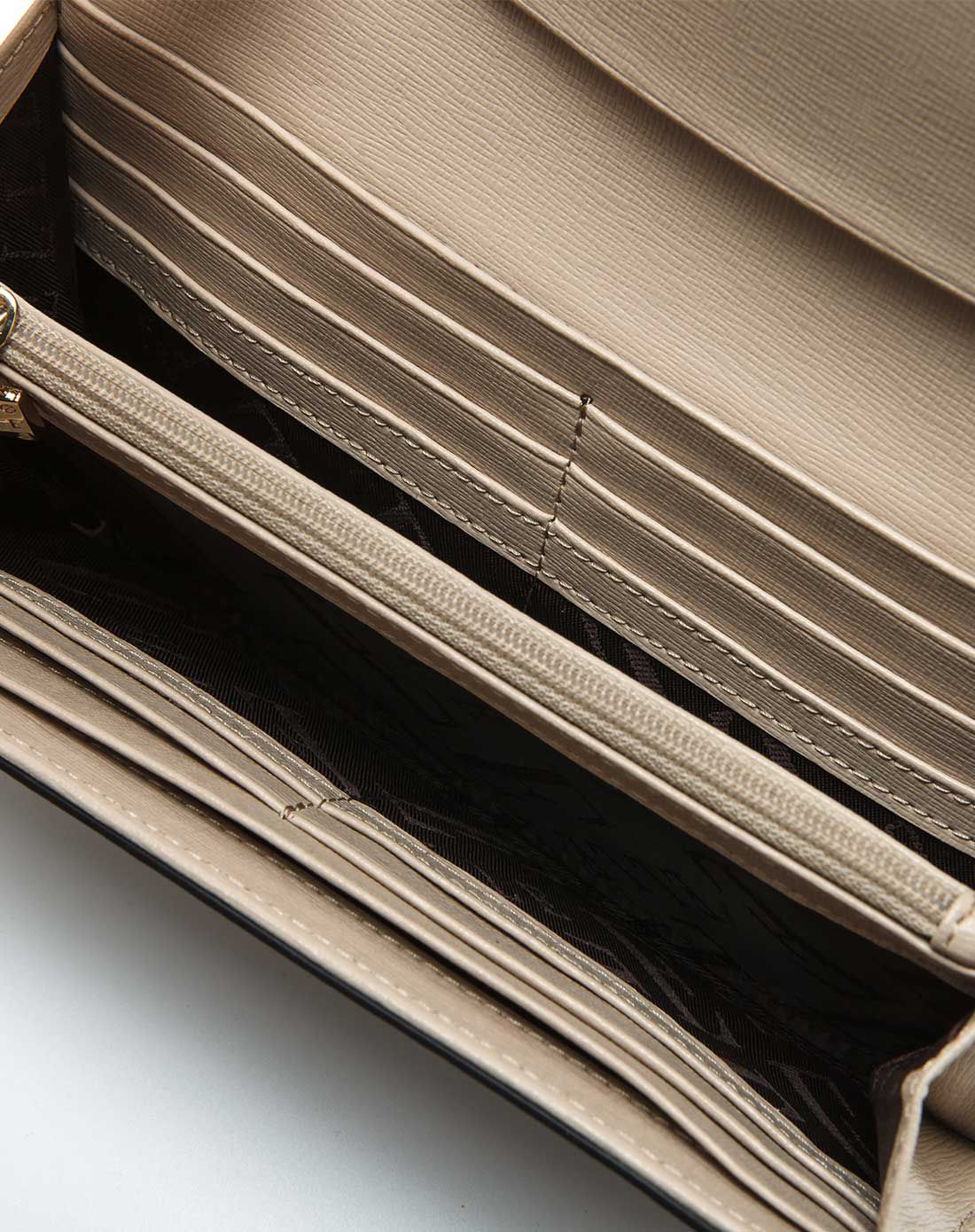 elle牛皮长款钱包