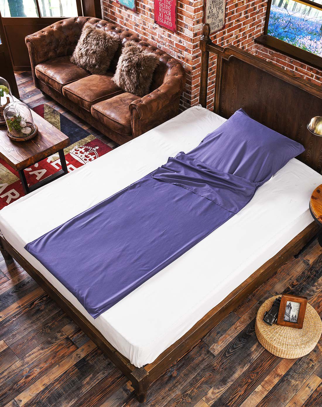 旅行便携式睡袋宾馆隔脏睡袋(多色可选)