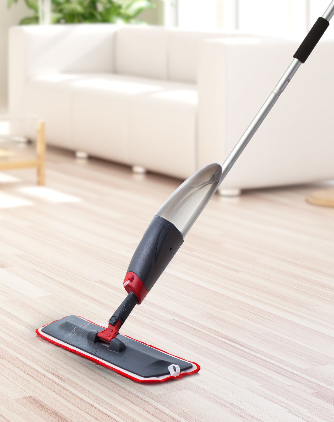 铝合金杆自动喷水超细纤维拖把