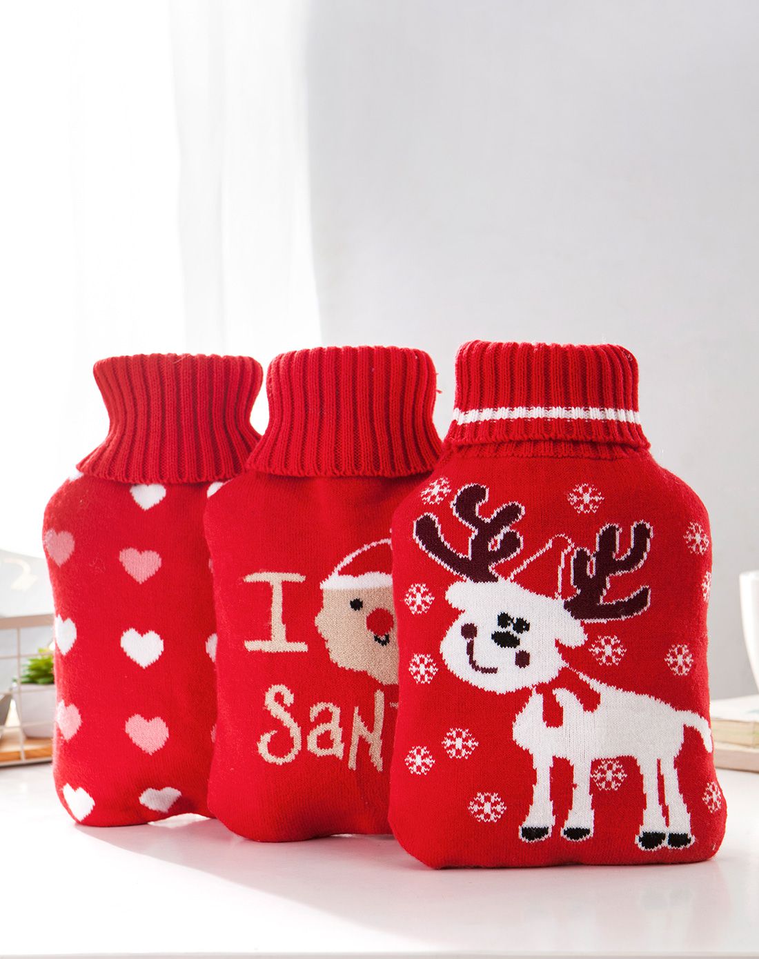 居家韩版热水袋毛线布套(多色可选)