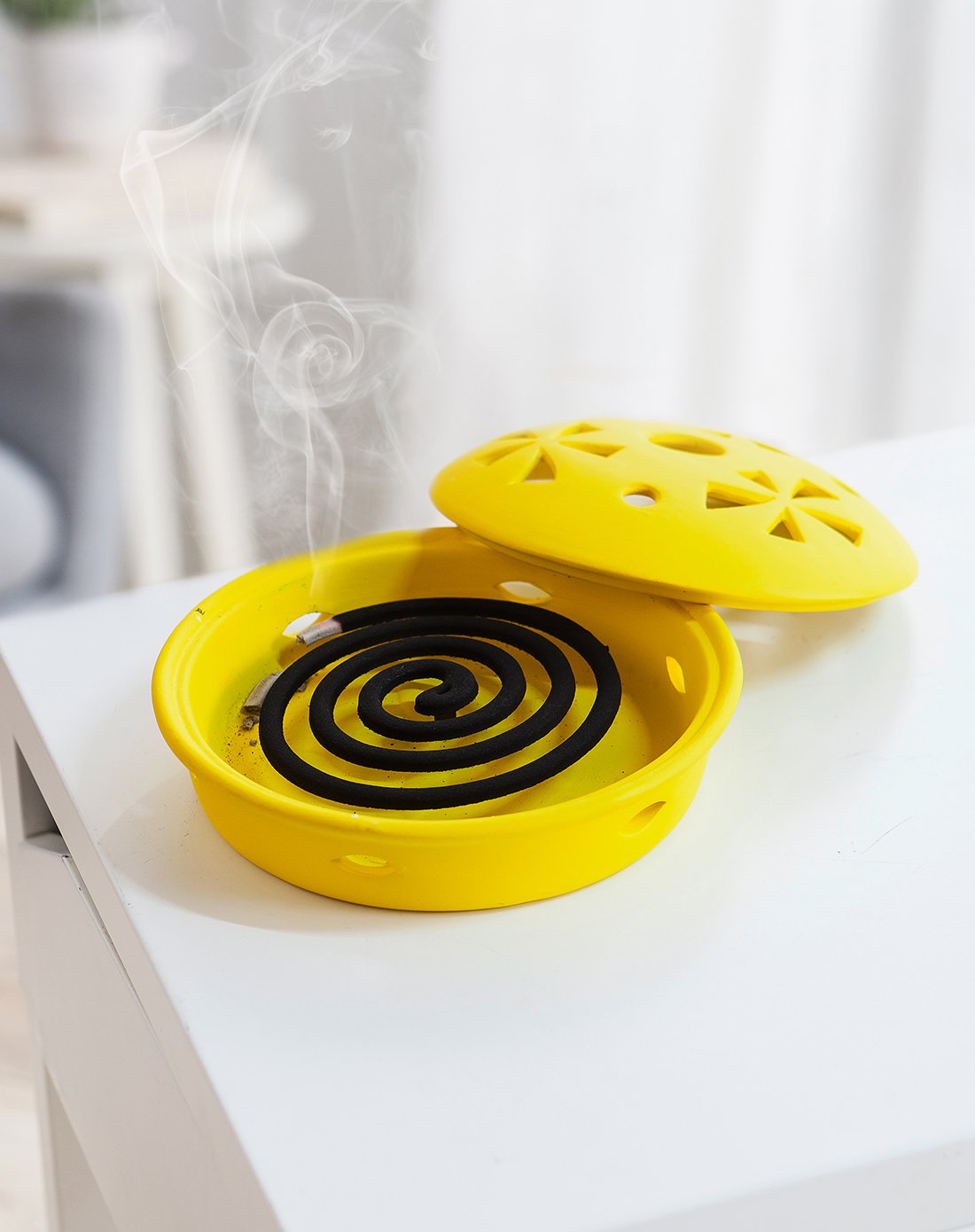 创意炫彩高温陶瓷蚊香盘(多色可选)