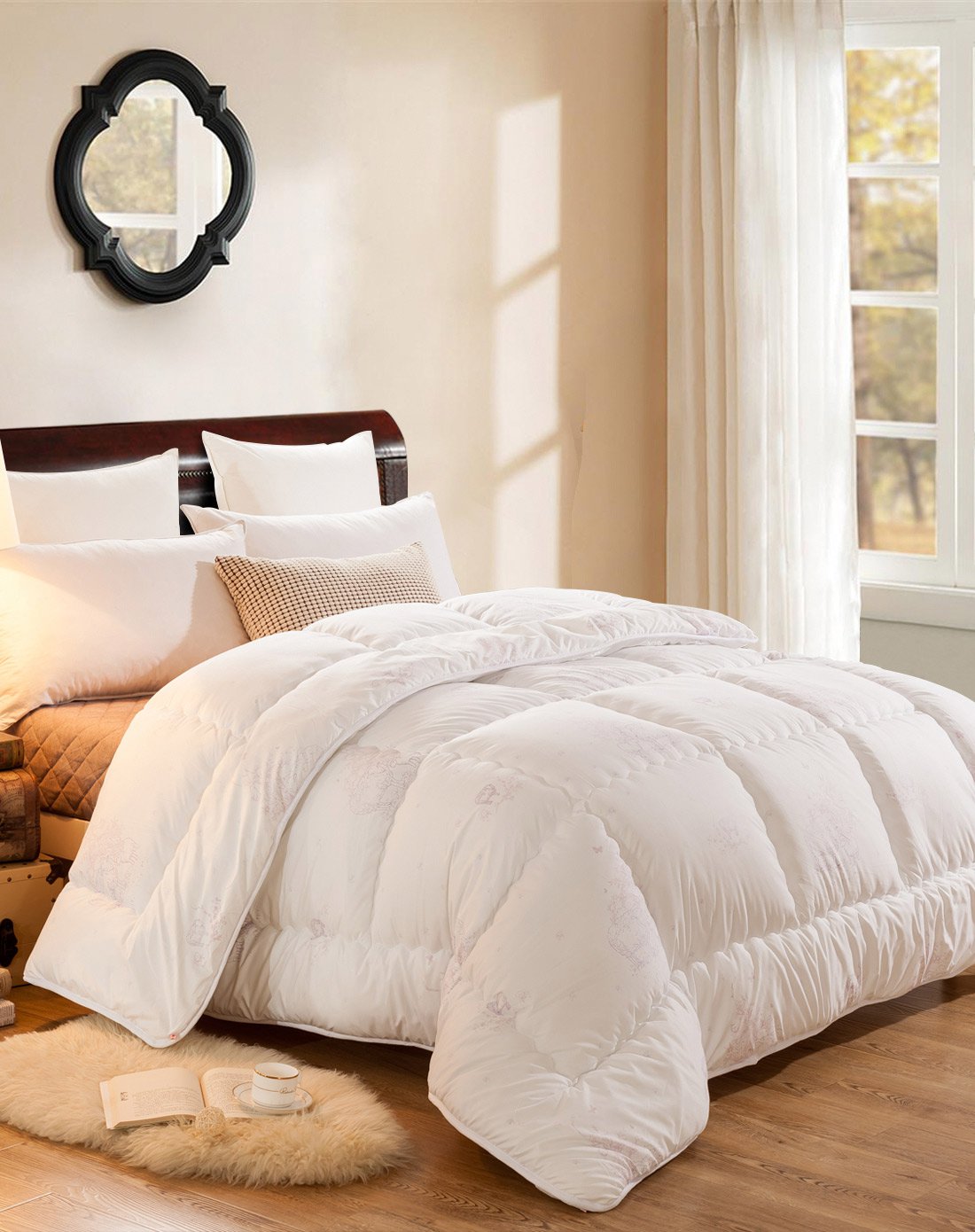 100%安卡拉羊毛被(白色)