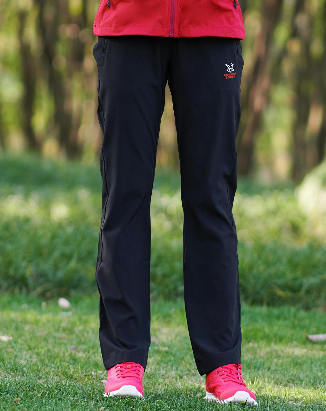 春夏休闲运动裤子女透气爬山跑步弹力长裤