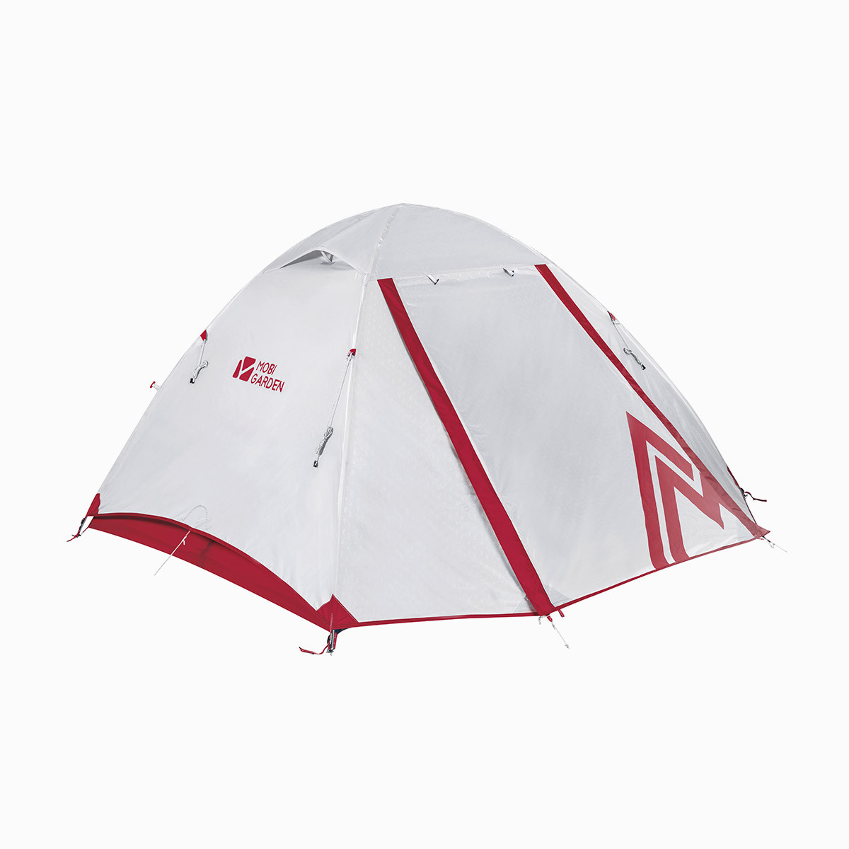 牧高笛 防风防雨透气 三季铝杆双层帐篷新冷山2cm